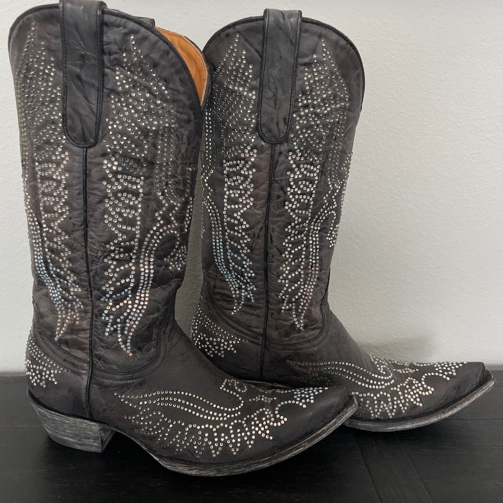 New Old Gringo Swarovski crystal boots